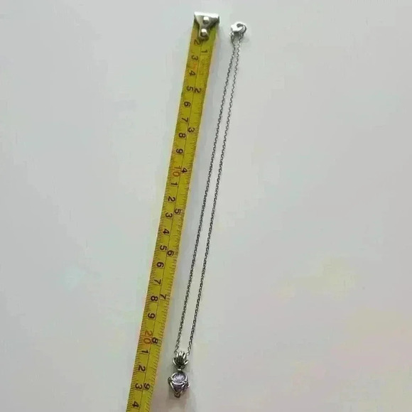 Whimsical  silver and purple mermaid style chainmaille necklace - Picture 7 of 7